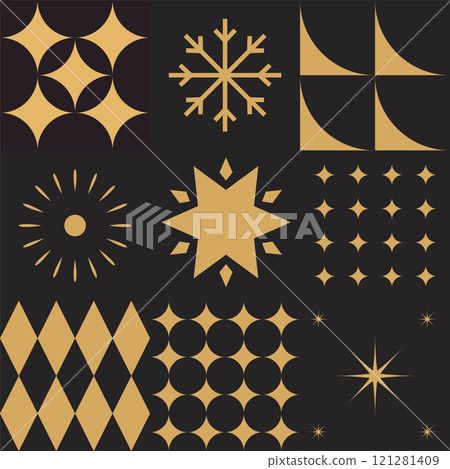 Geometric Scandinavian Christmas Blocks Design Geometric Scandinavian Christmas Blocks Design 121281409