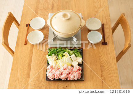 Enjoy pork shabu-shabu at home 121281616