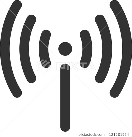 Wireless communication technology transmitting data via airwaves, creating seamless connectivity for various devices and platforms in a modern network 121281954