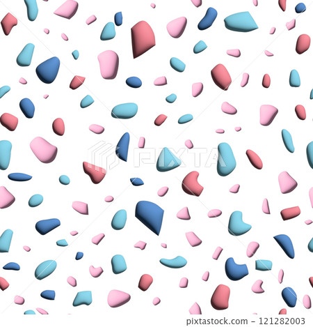 A colorful pattern of small rocks and pebbles A colorful pattern of small rocks and pebbles 121282003
