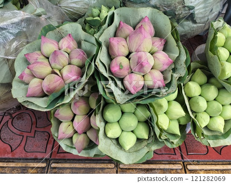 Lotus bouquet 121282069