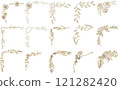 金色古董角框 121282420