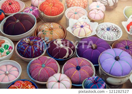 Items on display at a flea market stall 121282527