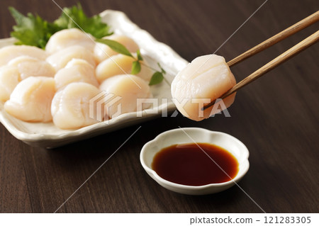 北海道鄂霍次克產扇貝生魚片 北海道鄂霍次克產扇貝生魚片 121283305