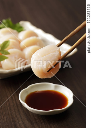 北海道鄂霍次克產扇貝生魚片 北海道鄂霍次克產扇貝生魚片 121283316
