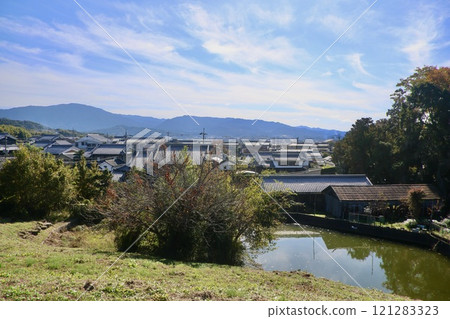 Hokenoyama Tomb and surrounding scenery (Sakurai City, Nara Prefecture) Hokenoyama Tomb and surrounding scenery (Sakurai City, Nara Prefecture) 121283323