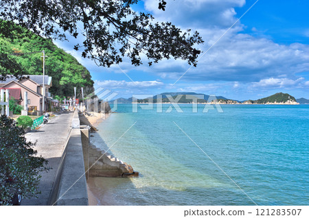 瀨戶內海俯瞰竹崎觀音角 瀨戶內海俯瞰竹崎觀音角 121283507