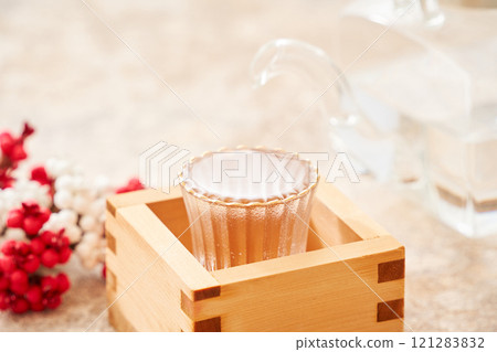 日本清酒新年形象 日本清酒新年形象 121283832