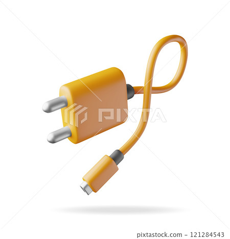 3d orange USB charger 3d orange USB charger 121284543