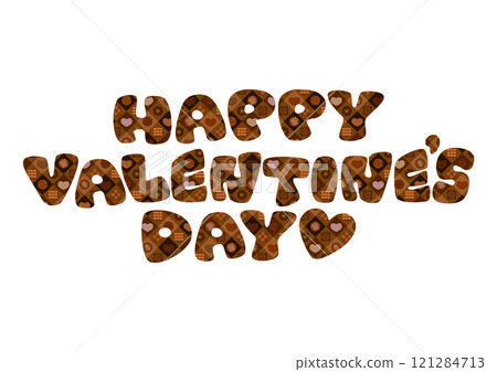 Valentine's Day retro pop lettering illustration Valentine's Day retro pop lettering illustration 121284713