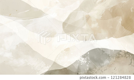 A textured abstract background with organic shapes and neutral tones: beige, taupe, and off-white A textured abstract background with organic shapes and neutral tones: beige, taupe, and off-white 121284828