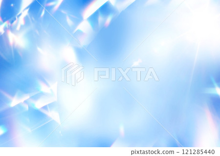 閃閃發光的藍色棱鏡光背景 閃閃發光的藍色棱鏡光背景 121285440
