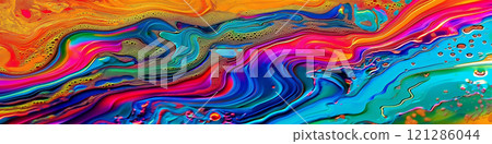 彩虹色流體背景影像 彩虹色流體背景影像 121286044