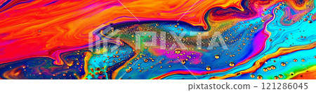 彩虹色流體背景影像 彩虹色流體背景影像 121286045