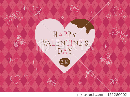 Valentine's Day Illustration_Argyle 01 Valentine's Day Illustration_Argyle 01 121286602