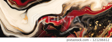 Image of marble with gold inlay 121286812