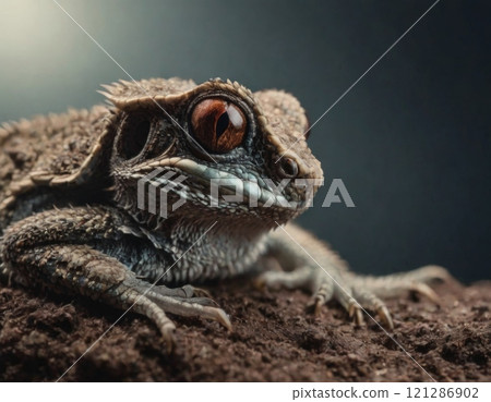 beautiful toad close up 121286902