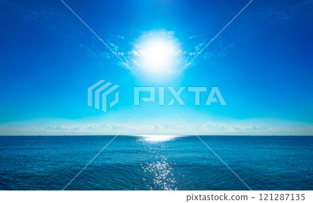 A fantastic view of the sea sparkling in the sunlight. A fantastic view of the sea sparkling in the sunlight. 121287135
