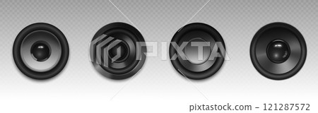 3d music loudspeaker. Stereo sound speaker system 121287572