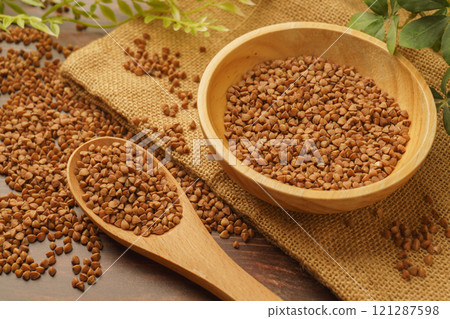 Buckwheat noodles 121287598