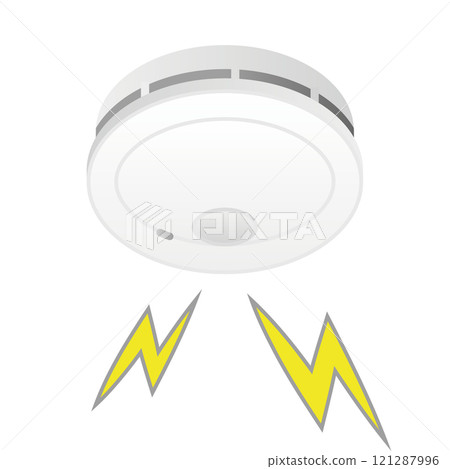 Simple illustration_fire alarm 121287996