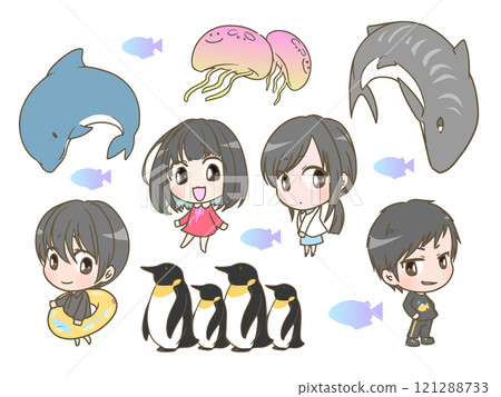 喜歡水族館的孩子 121288733