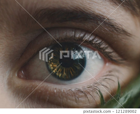 female eye close up 121289002