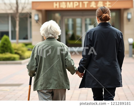 Elderly people: Compassionate medical assistance Elderly people: Compassionate medical assistance 121289181