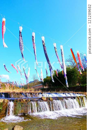 Carp streamer, carp streamer, carp banner, Takase River, Yamagata City 121289682