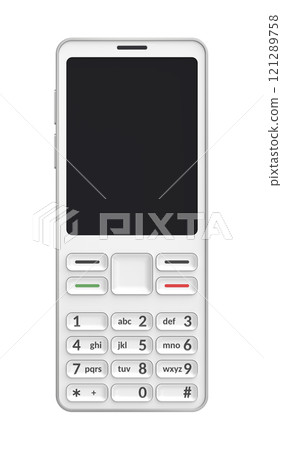 White mobile phone 121289758