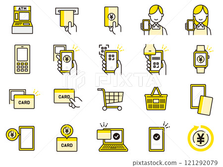 無現金支付圖示 03 無現金圖標 無現金支付圖示 03 無現金圖標 121292079