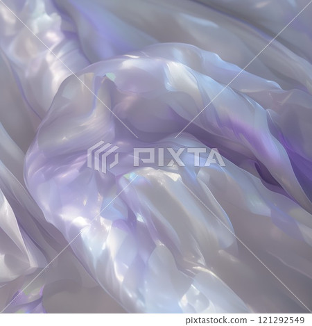 Ethereal silk waves with a subtle holographic sheen 121292549