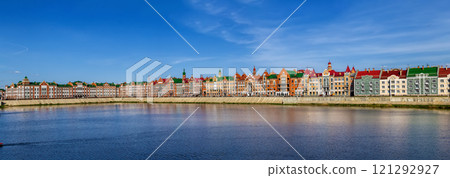 Embankment of the Malaya Kokshaga river, Yoshkar-Ola, Russia Embankment of the Malaya Kokshaga river, Yoshkar-Ola, Russia 121292927