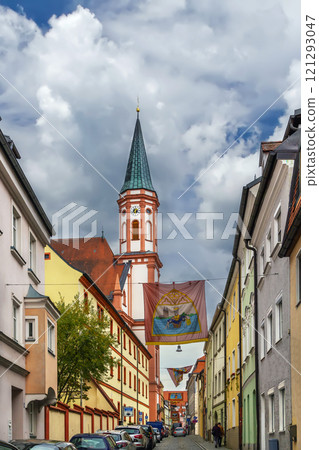 Street in Straubing, Germany 121293047