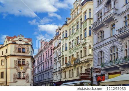 Street in Prague, Czech republic 121293083