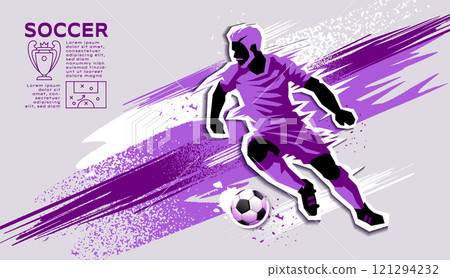 Soccer Template design , Football banner, Sport layout design, Purple Theme, vector ,abstract background Soccer Template design , Football banner, Sport layout design, Purple Theme, vector ,abstract background 121294232