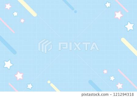 Star geometric frame illustration light blue Star geometric frame illustration light blue 121294318