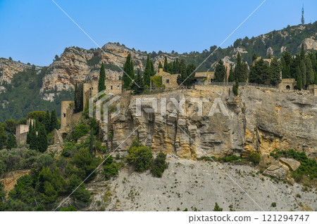 Scenic view of Cap Canaille headland and Cassis in south of France Scenic view of Cap Canaille headland and Cassis in south of France 121294747