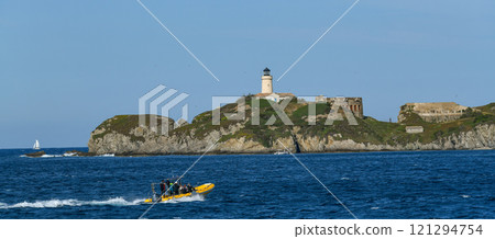 Ribaud islands in Giens Peninsula, Hyeres, France 121294754