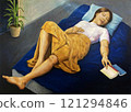 Nap woman illustration 121294846