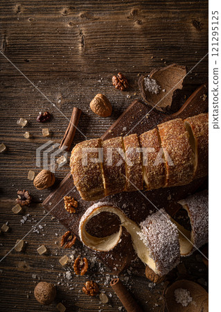 Hungarian sweet chimney cake 121295125
