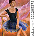 Ballerina woman illustration 121295372