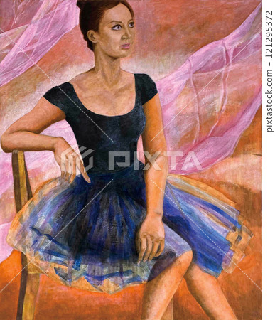 芭蕾舞女演員女性插畫 121295372