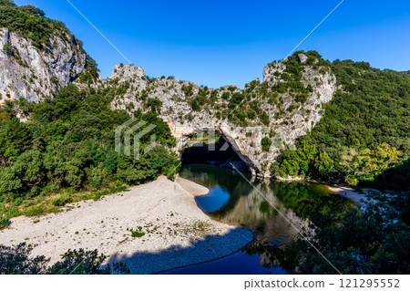 Great canyon of the Ardeche, Cevennes, France 121295552