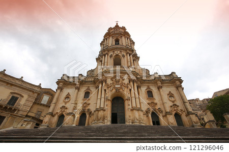 duomo of san Giorgio, Modica, sicily, Italy duomo of san Giorgio, Modica, sicily, Italy 121296046