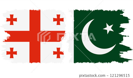 Pakistan and Georgia grunge flags connection vector Pakistan and Georgia grunge flags connection vector 121296515