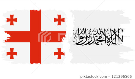 Afghanistan and Georgia grunge flags connection vector Afghanistan and Georgia grunge flags connection vector 121296566