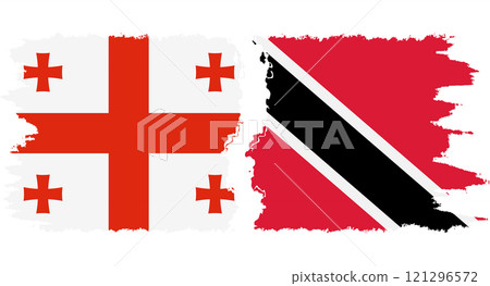 Trinidad and Tobago and Georgia grunge flags connection vector Trinidad and Tobago and Georgia grunge flags connection vector 121296572