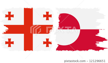 Greenland and Georgia grunge flags connection vector Greenland and Georgia grunge flags connection vector 121296651