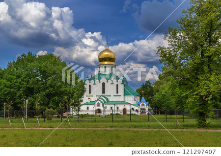 Feodorovsky Sovereign Cathedral, Pushkin, Russiaq Feodorovsky Sovereign Cathedral, Pushkin, Russiaq 121297407